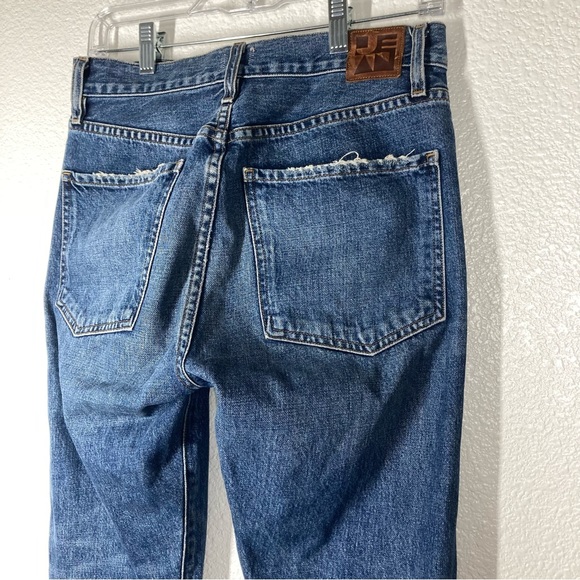 Jean Atelier Jeans Ryan Lagoon Blue High Rise Slim Straight Leg 26 Button Fly - Picture 11 of 16